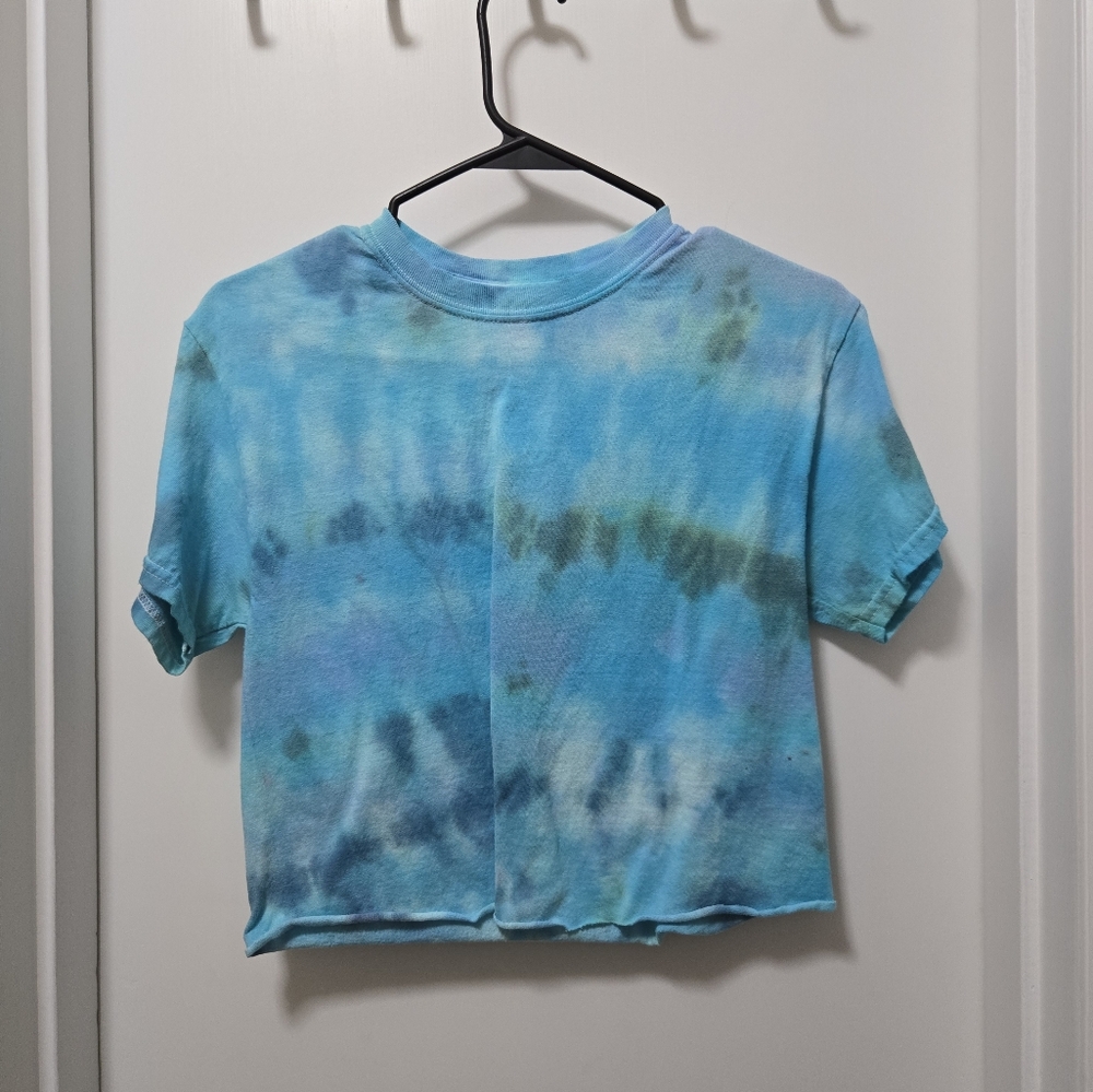 Tie-dyed cropped Tshirt
